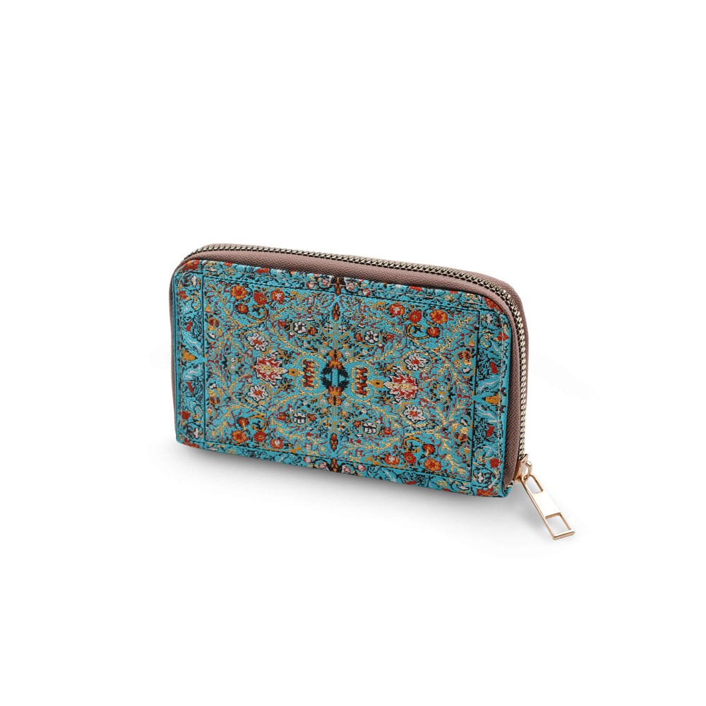 Women's Patterned Zipper Wallet