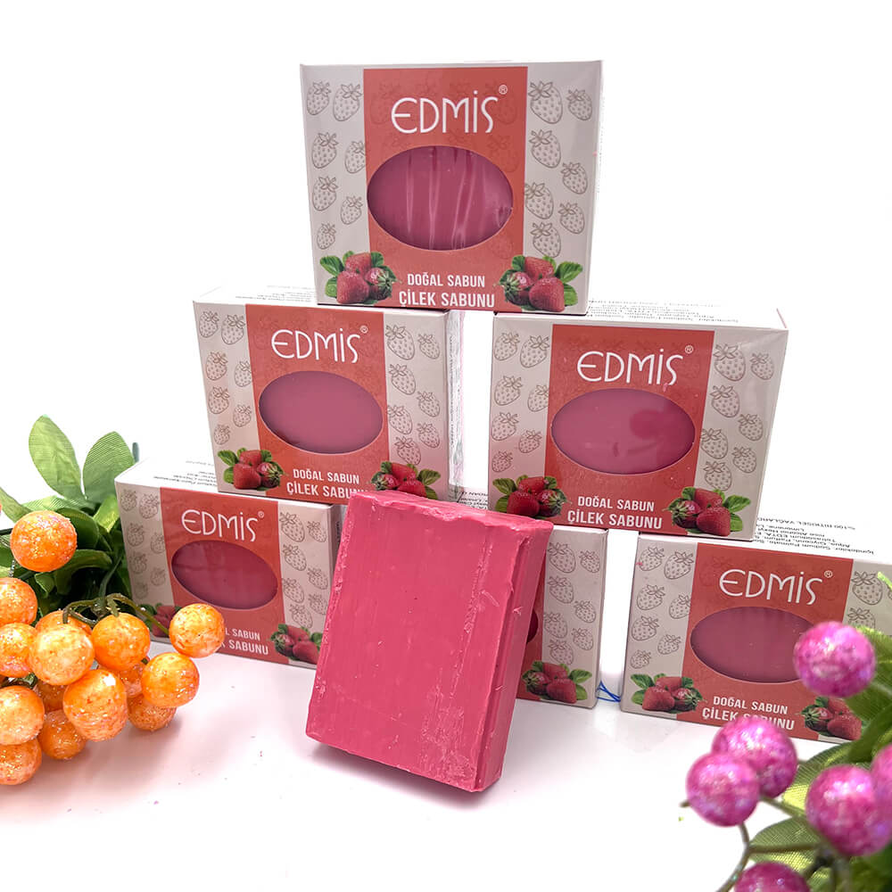Natural Strawberry Soap of 6