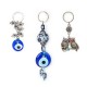 Owl, Hamsa Hand Evil Eye Bead and Ceramic Collective Keychain Set
