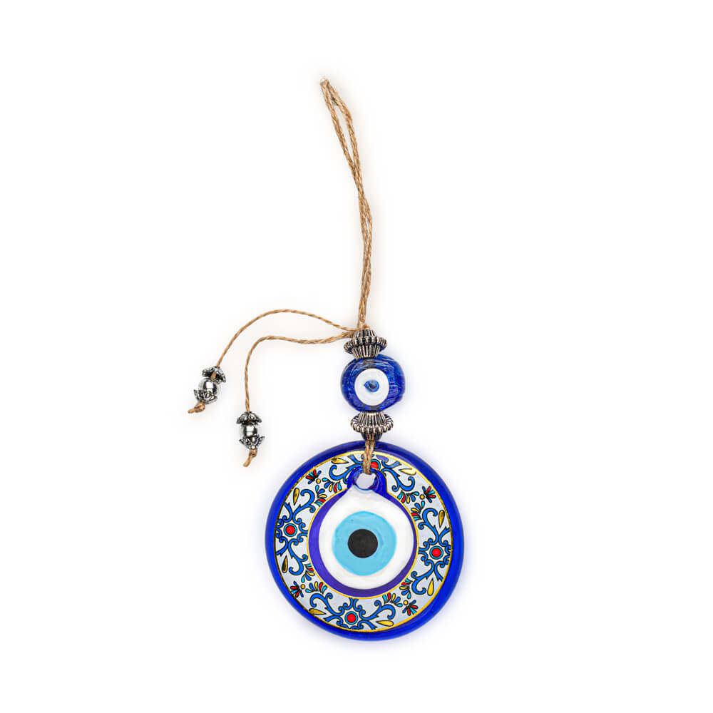 Decorative Blue Evil Eye Bead Wall Ornament