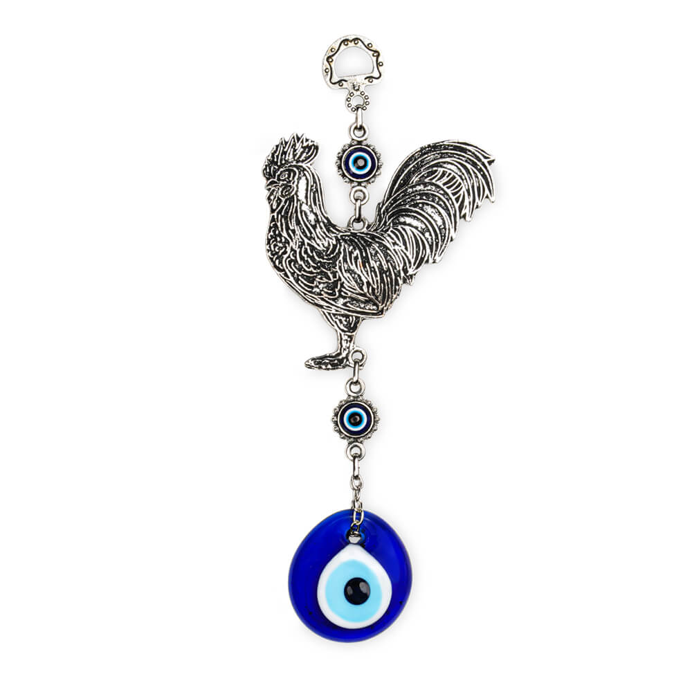 Rooster Evil Eye Bead Wall Ornament