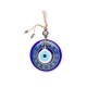 Patterned Blue Evil Eye Bead Wall Ornament